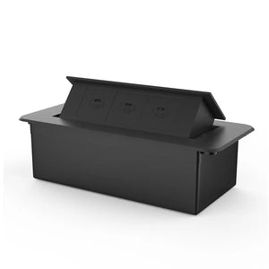 Livolo | Zwart | 3 | Pop-Up Stekkerdoos | Push | Inbouw | USB-C - Zwart Livolo Nederland B.V.