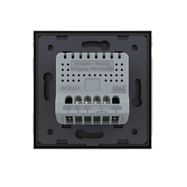 Livolo | Zwart | SR | Aan/Uit | Dubbel | Schakelaar Livolo Nederland B.V.