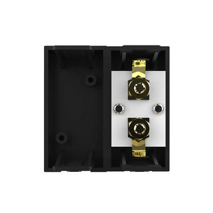 Zwarte Livolo banaanplug audio aansluiting met blindmodule voor design schakelmateriaal