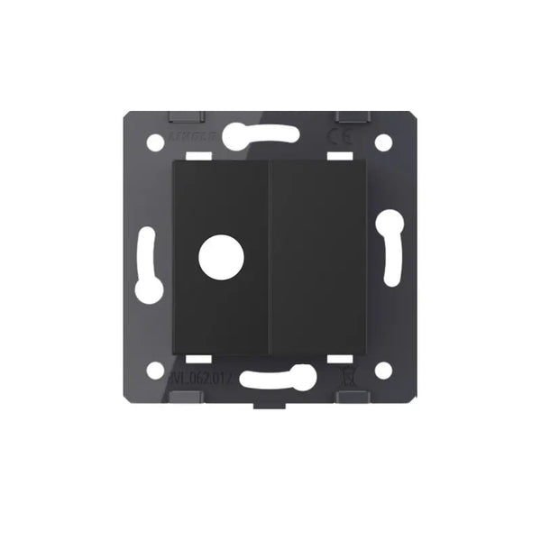 Livolo | Zwart | SR | Kabeldoorvoer | Blindplaat Livolo Nederland B.V.