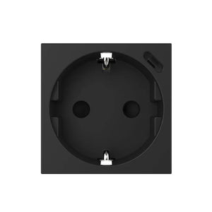 Livolo | Zwart | SR | Module Wandcontactdoos + USB-C Oplader Livolo Nederland B.V.