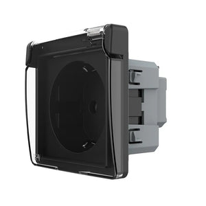Livolo | Zwart | SR | Module | Wandcontactdoos | IP44 Livolo Nederland B.V.