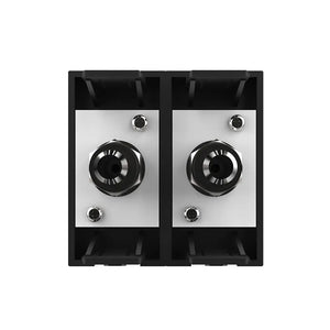 Zwarte Livolo dubbele satelliet aansluiting voor design multimedia schakelmateriaal