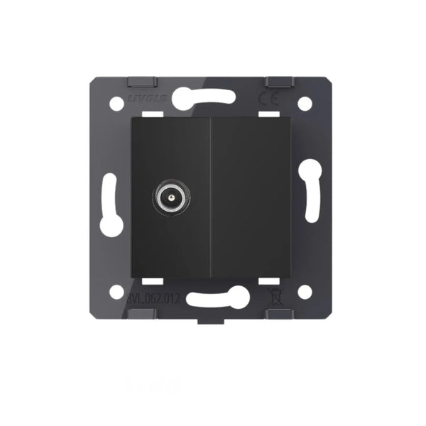 Livolo | Zwart | SR | TV - Male | Blindplaat Livolo Nederland B.V.