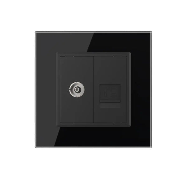 Livolo | Zwart | SR | TV | Netwerk Cat.6 Livolo Nederland B.V.