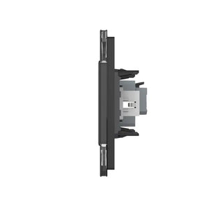 Livolo | Zwart | SR+SR | Wandcontactdoos | HDMI aansluiting | Blindplaat Livolo Nederland B.V.