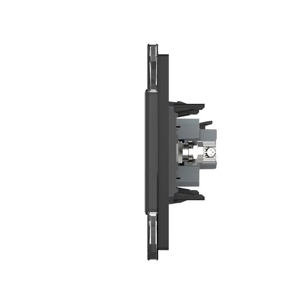 Livolo | Zwart | SR+SR | Wandcontactdoos | TV aansluiting | Blindplaat Livolo Nederland B.V.