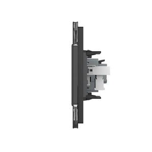 Livolo | Zwart | SR+SR | Wandcontactdoos | Telefoon | Blindplaat Livolo Nederland B.V.