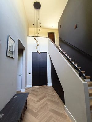 Zwart Livolo design schakelmateriaal toegepast in de complete villa in Noord-Brabant
