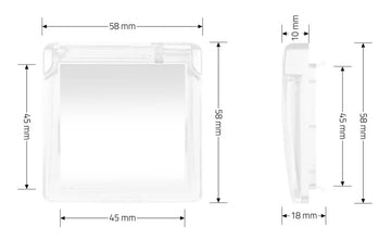 Livolo | Wit | SR | Spatwaterdicht IP44 | Klapdeksel