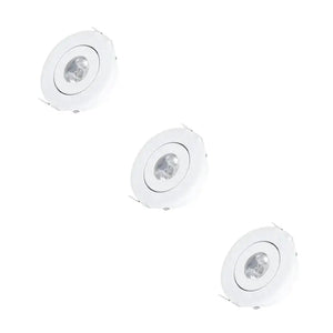 Mini Inbouwspot | 3 Stuks | Wit | Kantelbaar en Richtbaar | IP44 | Rond | ø 45mm Livolo Nederland B.V.