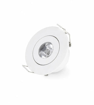 Mini Inbouwspot | Wit | Kantelbaar en Richtbaar | IP44 | Rond | ø 45mm Livolo Nederland B.V.