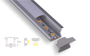 Profiel | Inbouw | 1 Meter | Recht | Zwart | 17.3 x 14.5 | COB ledstrip Livolo Nederland B.V.