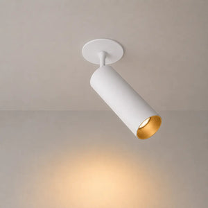 Spot embutido ajustável | Branco com anel interno dourado | Rotativo | Design de luxo | Ø75-83mm Livolo Holanda