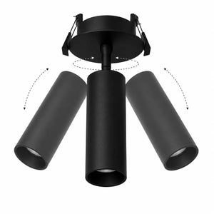 Richtbare Inbouwspot | Zwart | Draaibaar | Luxe Design | Ø75-83mm Livolo Nederland B.V.