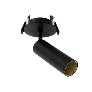 Richtbare Inbouwspot | Zwart met gouden binnenring | Draaibaar | Luxe Design | Ø75-83mm Livolo Nederland B.V.