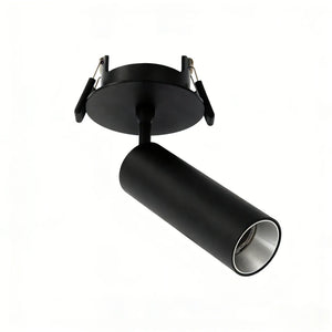 Richtbare Inbouwspot | Zwart met zilveren binnenring | Draaibaar | Luxe Design | Ø75-83mm Livolo Nederland B.V.