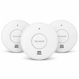 Sensereo | VS01F | Wirelessly connectable smoke detector set 3 pieces | RF Livolo Nederland B.V.