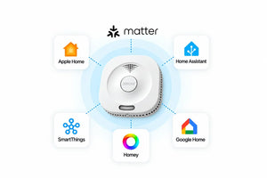 Matter rookmelder voor Apple Home, Home Assistant, SmartThings, Homey en Google Home