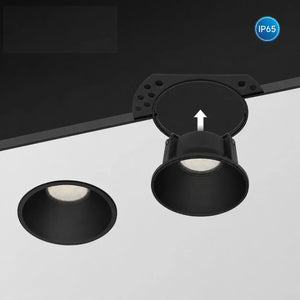 Trimless inbouwspot | Zwart | Verdiept | GU10 fitting | IP65 | ø 83mm Livolo Nederland B.V.