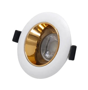 GU10 armatuur | Wit - Goud | Kantelbaar en Richtbaar | Inbouwspot | Rond | ø 76mm Livolo Nederland B.V.