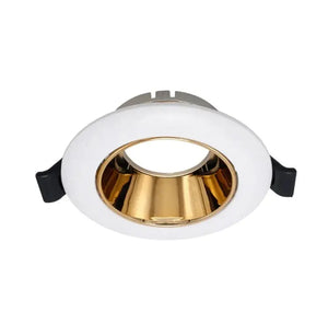 GU10 armatuur | Wit - Goud | Kantelbaar en Richtbaar | Inbouwspot | Rond | ø 76mm Livolo Nederland B.V.