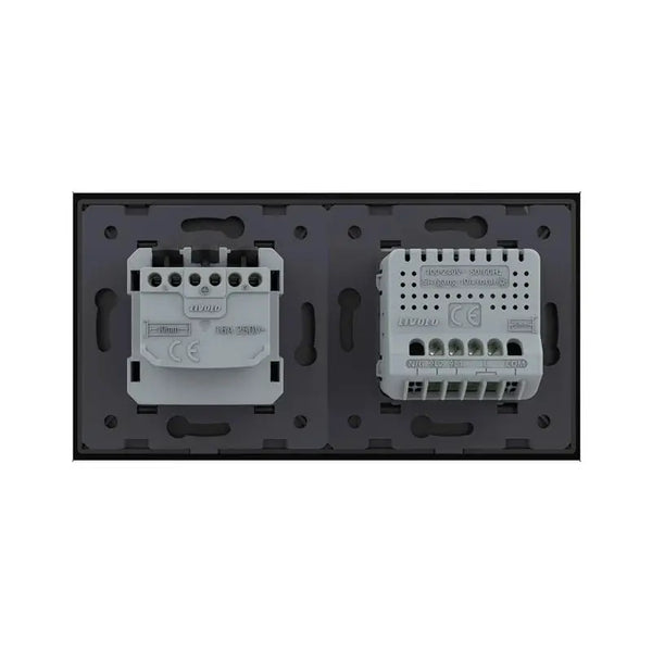 Livolo | Zwart | 2+SR | Aan/Uit | Schakelaar | Wandcontactdoos | Chrome frame Livolo Nederland B.V.