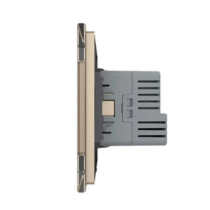 Livolo | Goud | SR | Wandcontactdoos + USB-C oplader Livolo Nederland B.V.