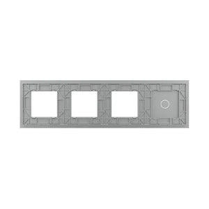 Livolo | Grijs | 1+SR+SR+SR | Glasplaat | Combinatie Livolo Nederland B.V.