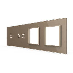 Livolo | Χρυσός | 1+2+SR+SR | Γυάλινο πιάτο | Συνδυασμός Livolo Nederland B.V.