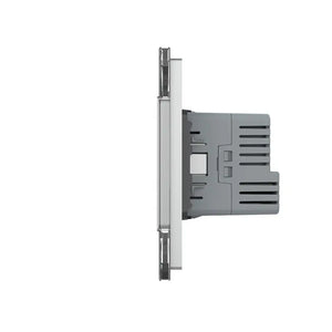 Livolo | Grijs | SR+SR | Wandcontactdoos | Wandcontactdoos + USB-C oplader Livolo Nederland B.V.