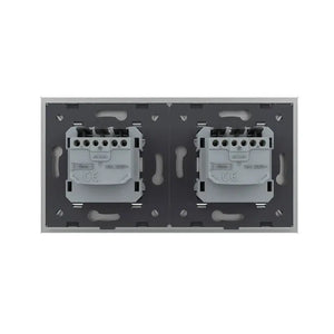 Livolo | Grijs | SR+SR | Wandcontactdoos | IP44 Livolo Nederland B.V.