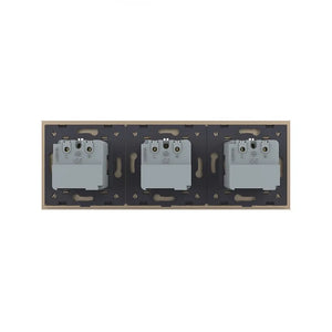 Livolo | Grijs | SR+SR+SR | Wandcontactdoos | Smart Home Livolo Nederland B.V.