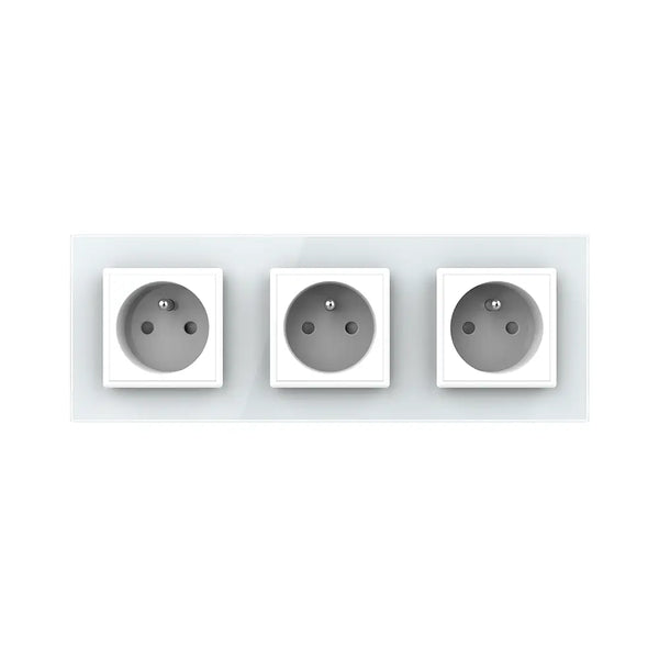 Livolo | Wit | SR+SR+SR | Wandcontactdoos | France Livolo Nederland B.V.