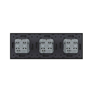 Livolo | Zwart | SR+SR+SR | Wandcontactdoos | France Livolo Nederland B.V.