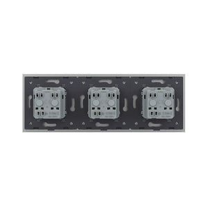 Livolo | Grijs | SR+SR+SR | Wandcontactdoos | France Livolo Nederland B.V.