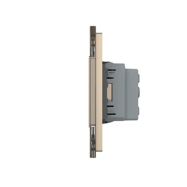 Livolo | Goud | SR+SR+SR+SR | Wandcontactdoos | France Livolo Nederland B.V.