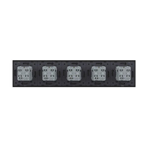 Livolo | Zwart | SR+SR+SR+SR+SR | Wandcontactdoos | France Livolo Nederland B.V.