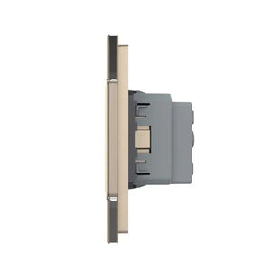 Livolo | Goud/Wit | SR+SR | Wandcontactdoos Livolo Nederland B.V.