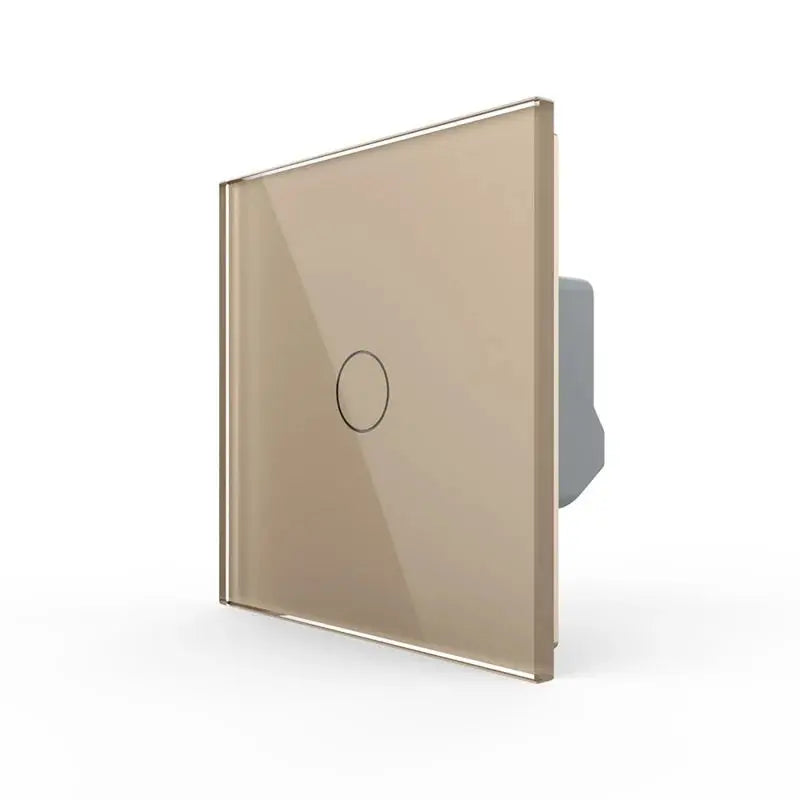 BSEED Dimmer Switch for Dimmer LED Lights Gold,1 Fold 2 Way Touch Light Switch with Tempered Glass Panel with LED Indicator((Required Led Adapter))-No Neutral Wire BSEED Dimmer Switch for Dimmer LED Lights Gold,1 Fold 2 Way Touch Light Switch with Tempered Glass Panel with LED Indicator((Required Led Adapter))-No Neutral Wire