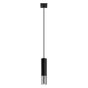 Hanglamp | 1 | Zwart met zilveren buitenzijde | Luxe LED Livolo Nederland B.V.