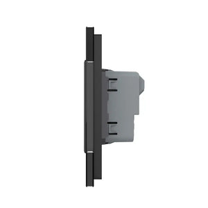 Livolo | Zwart | SR+SR+SR | Wandcontactdoos | Zonder randaarde Livolo Nederland B.V.