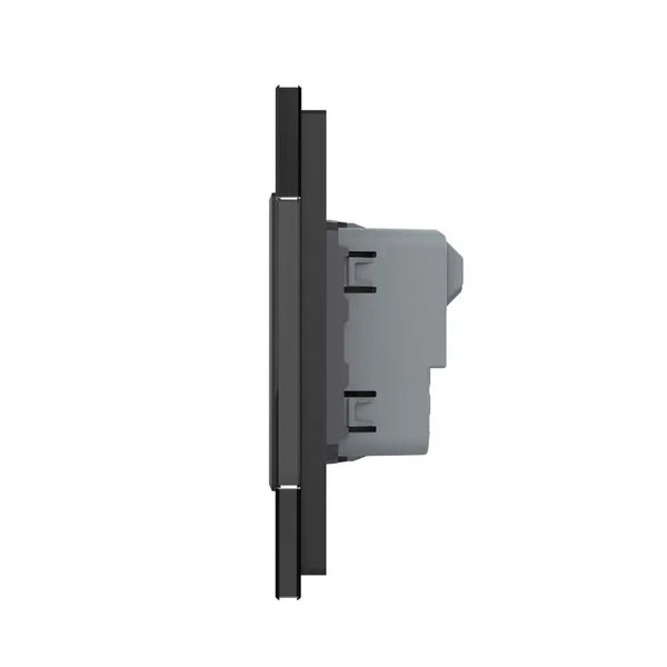 Livolo | Zwart | SR+SR+SR | Wandcontactdoos | Zonder randaarde Livolo Nederland B.V.