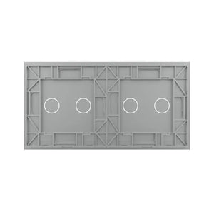 Livolo | Grijs | 2+2 | Glasplaat | Touchschakelaar Livolo Nederland B.V.