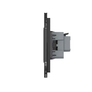 Livolo | Zwart | SR+SR+SR+SR | Wandcontactdoos Livolo Nederland B.V.