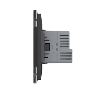 Livolo | Zwart | SR | Wandcontactdoos + USB-C oplader Livolo Nederland B.V.