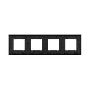 Livolo | Zwart | SR+SR+SR+SR | Glasplaat Livolo Nederland B.V.