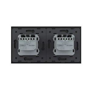 Livolo | Zwart | SR+SR | Wandcontactdoos | IP44 Livolo Nederland B.V.