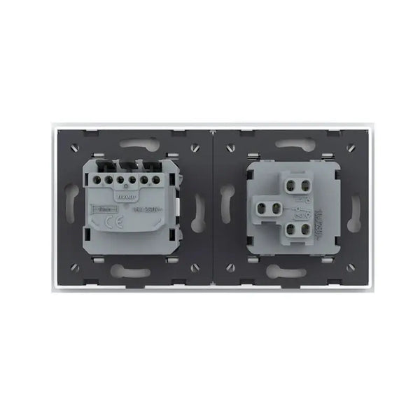 Livolo | Wit | SR+SR | Aan/Uit | Wipschakelaar | Wandcontactdoos Livolo Nederland B.V.