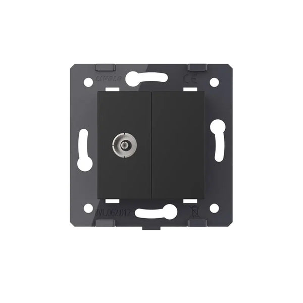 Livolo | Zwart | SR | TV - Female | Blindplaat Livolo Nederland B.V.